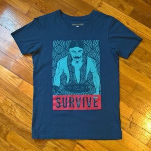 Survive Men's T-shirt  100% Cotton Size - S